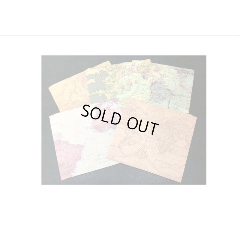 画像6: BOX入り♪折り紙みたいなペーパーセット＊世界地図＊100枚＊海外製