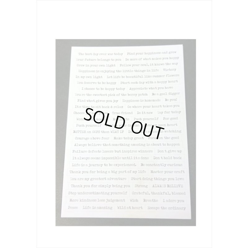 画像3: 英文だらけ♪黒と白＊8シート入り＊202＊海外製