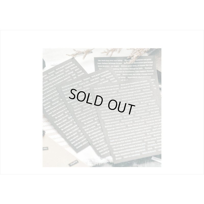 画像9: 英文だらけ♪黒と白＊8シート入り＊202＊海外製