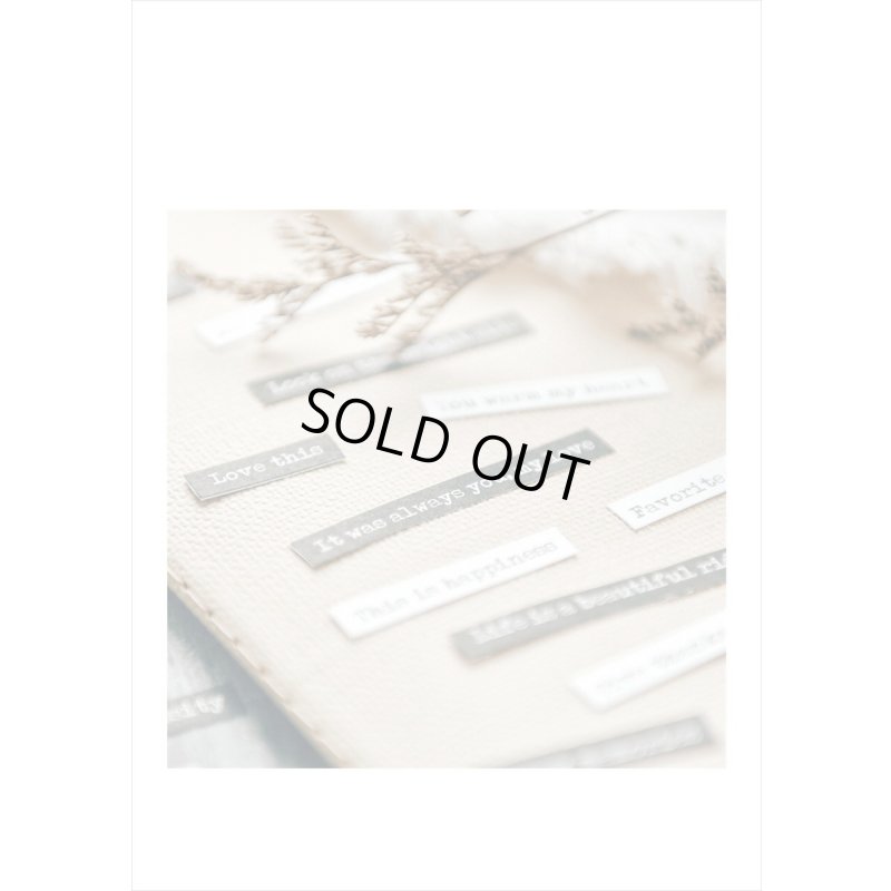 画像12: 英文だらけ♪黒と白＊8シート入り＊202＊海外製