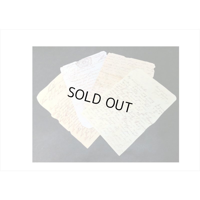 画像4: 透明シール付き＊レター＊アンティーク風ペーパーセット＊25枚＊海外製