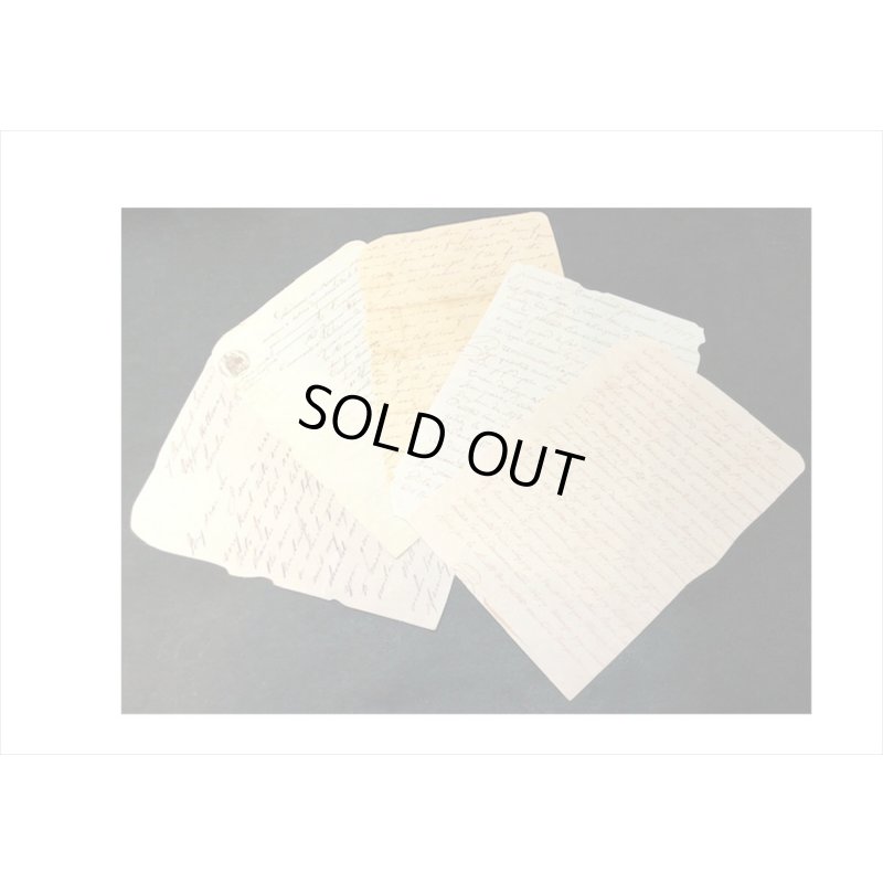 画像7: 透明シール付き＊レター＊アンティーク風ペーパーセット＊25枚＊海外製