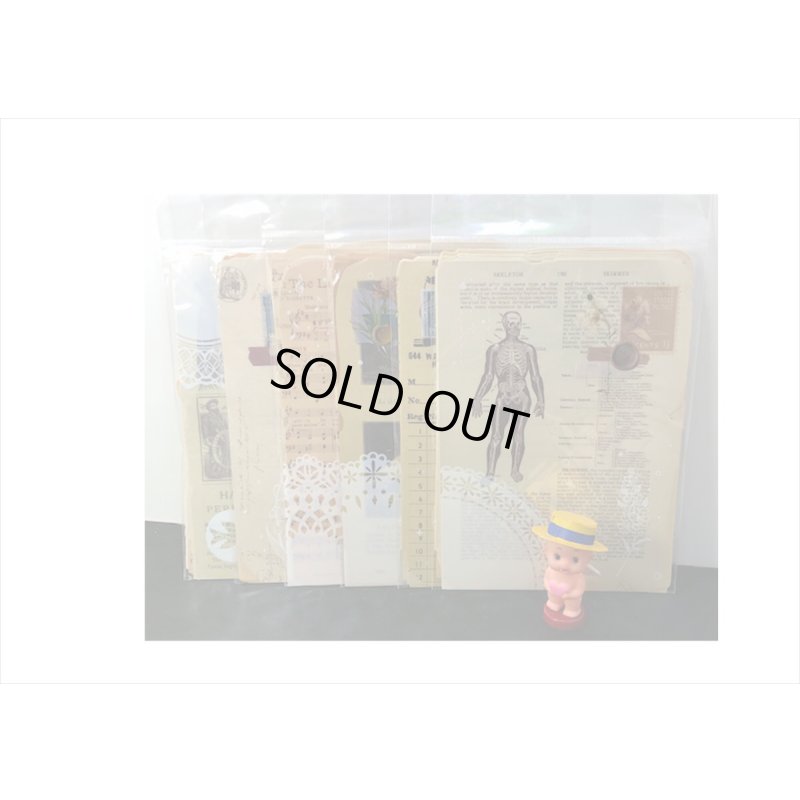 画像20: 透明シール付き＊レター＊アンティーク風ペーパーセット＊25枚＊海外製