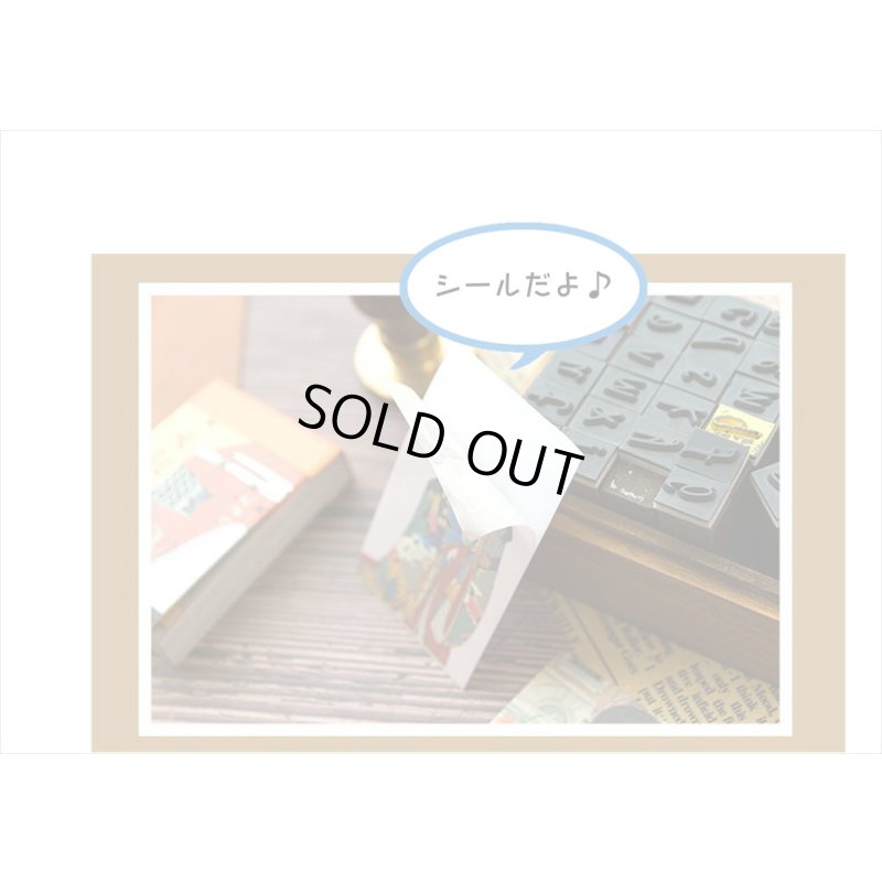 画像10: mini和紙シール帳＊ピンク・絵画＊50枚＊海外製