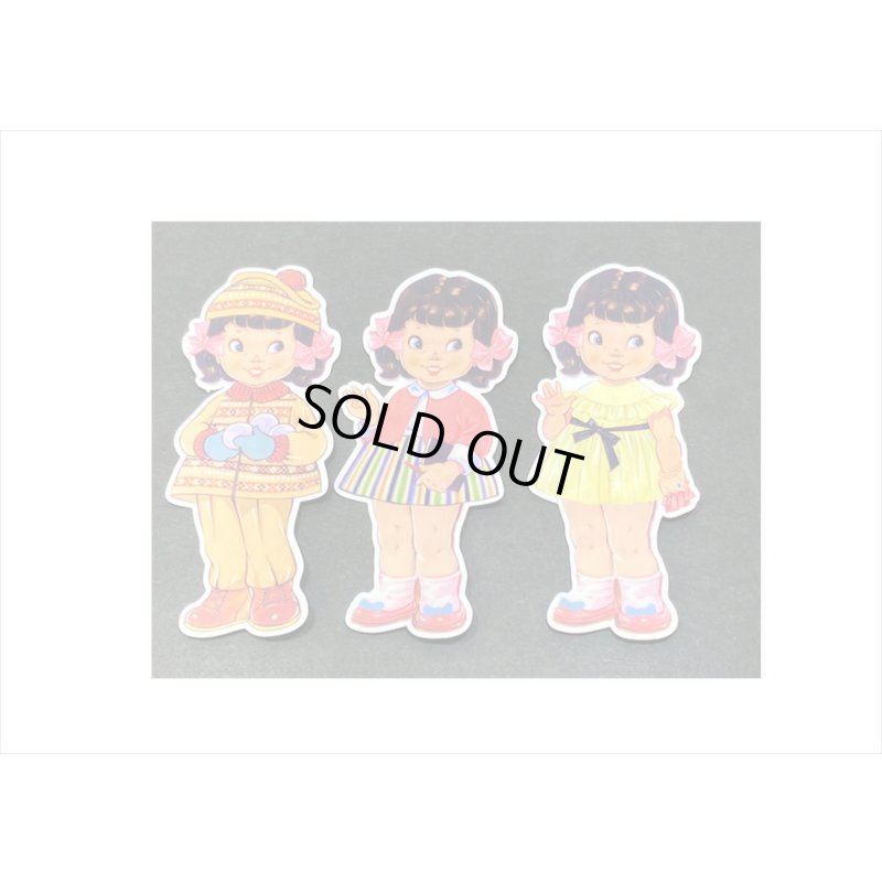 画像5: レトロ感満載💓お人形＊大きめダイカットステッカー＊海外製