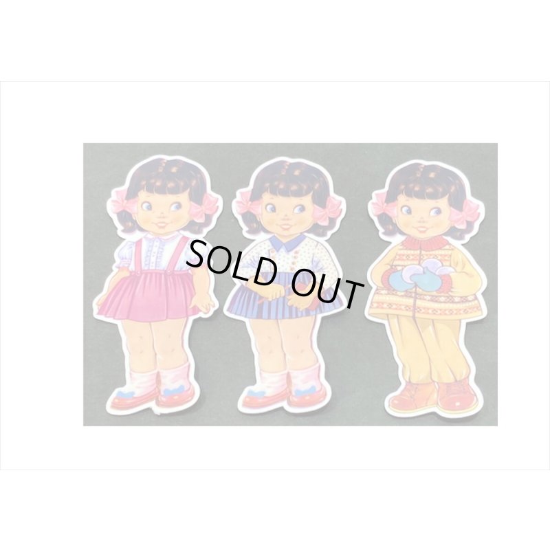 画像3: レトロ感満載💓お人形＊大きめダイカットステッカー＊海外製
