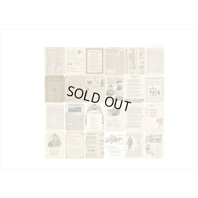 画像8: トレペ付＊古い本＊アンティーク風ペーパーセット＊26点＊海外製