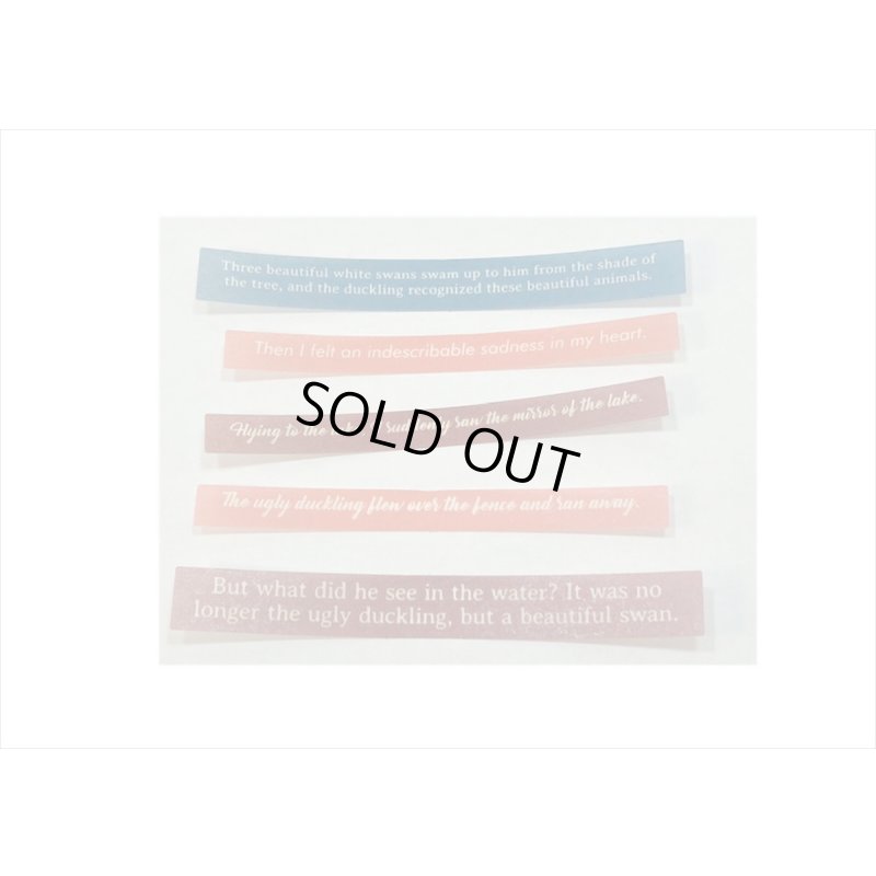 画像7: 英文＊おとぎ話＊みにくいアヒルの子＊和紙シール＊60枚＊海外製