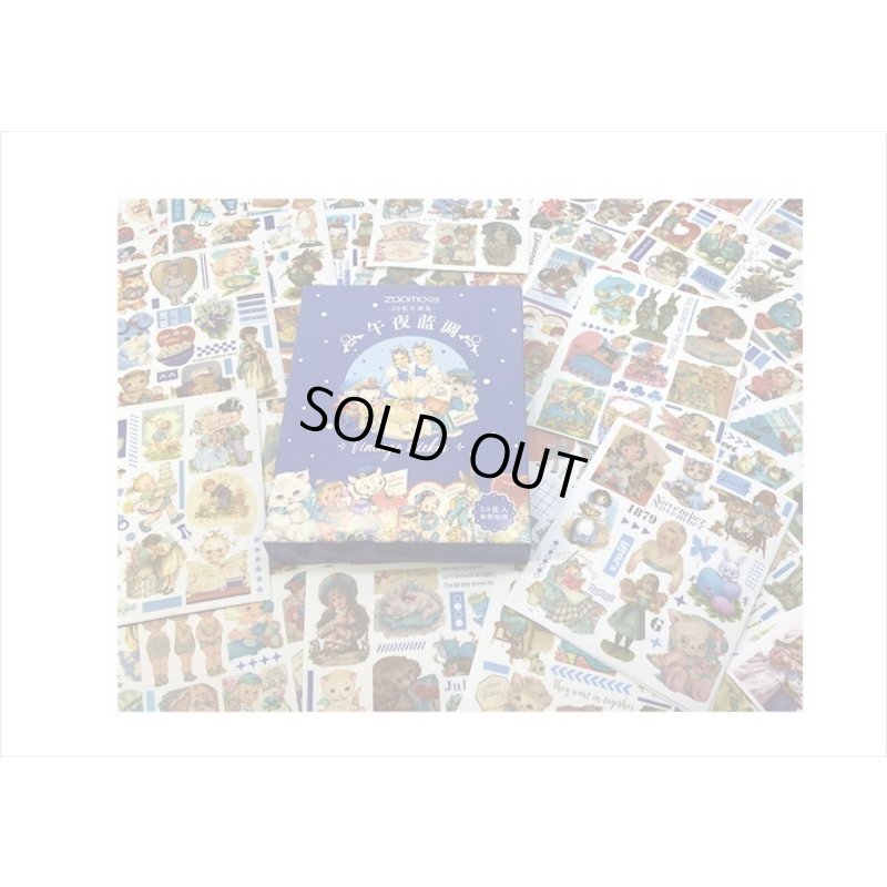 画像3: ブルーの宝箱💓アニマル＆ガール＊和紙シール＊50シート❕❕海外製