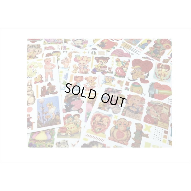 画像9: ピンクの宝箱💓アニマル＆ガール＊和紙シール＊50シート❕❕海外製