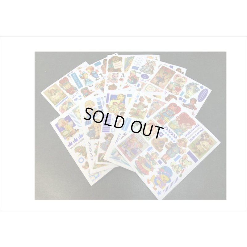 画像12: ブルーの宝箱💓アニマル＆ガール＊和紙シール＊50シート❕❕海外製