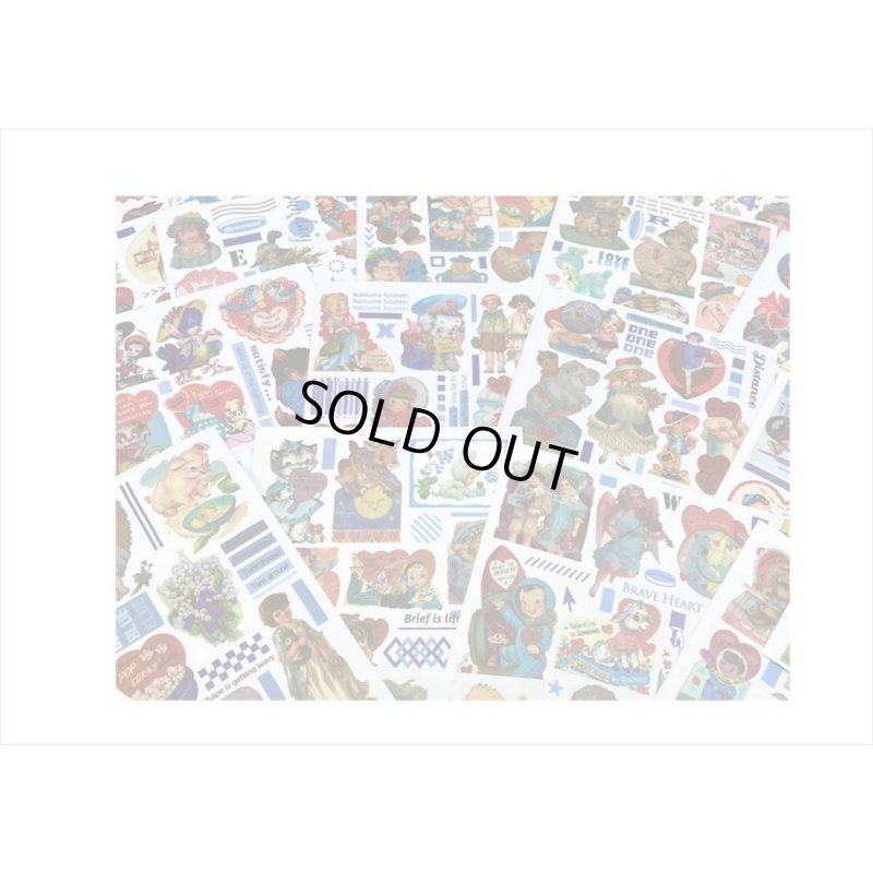 画像10: ブルーの宝箱💓アニマル＆ガール＊和紙シール＊50シート❕❕海外製