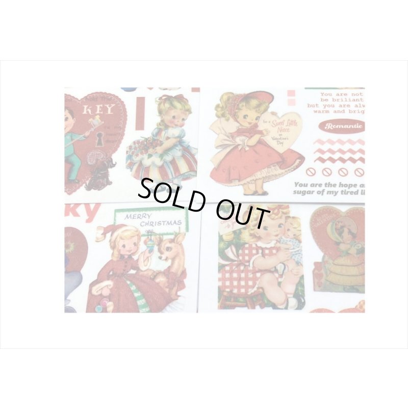 画像8: レッドの宝箱💓アニマル＆ガール＊和紙シール＊50シート❕❕海外製