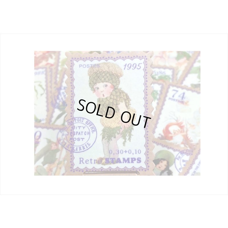 画像3: 小さなポスト＊切手型シール＊野菜っ子＊100枚＊箱入り＊海外製