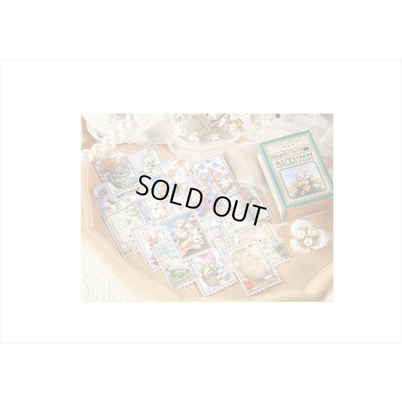 画像8: 小さなポスト＊切手型シール＊うさぎ🐰＊100枚＊箱入り＊海外製