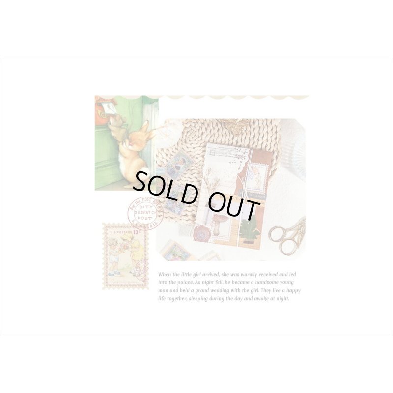 画像14: 小さなポスト＊切手型シール＊少女＊100枚＊箱入り＊海外製