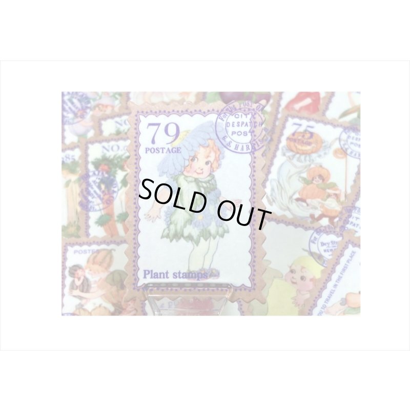 画像5: 小さなポスト＊切手型シール＊野菜っ子＊100枚＊箱入り＊海外製