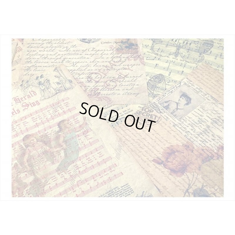 画像3: トレペ封筒入り＊楽譜＊クラフトペーパーセット＊10枚＊海外製