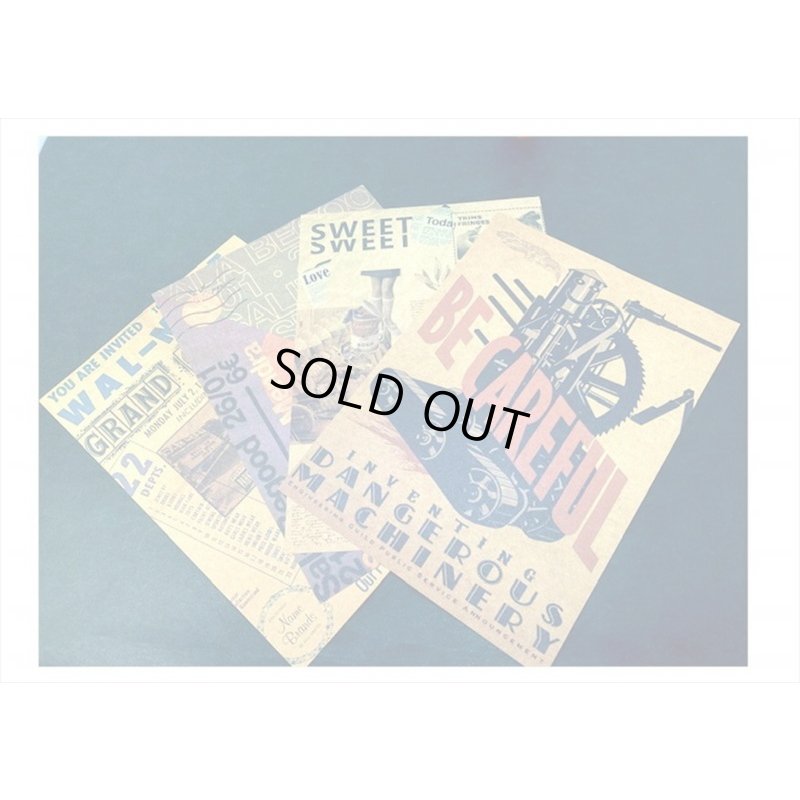 画像4: トレペ封筒入り＊世紀＊クラフトペーパーセット＊10枚＊海外製