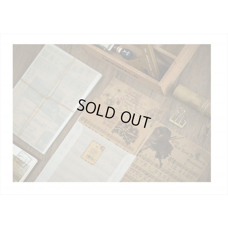 画像12: トレペ封筒入り＊楽譜＊クラフトペーパーセット＊10枚＊海外製