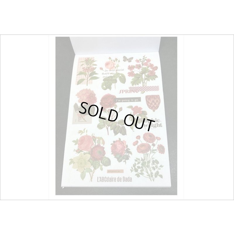 画像3: 大きなシール帳＊ゴールド＊人物＊和紙シール＊20シート＊海外製