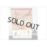 大きなシール帳＊レッド＊人物＊和紙シール＊20シート＊海外製