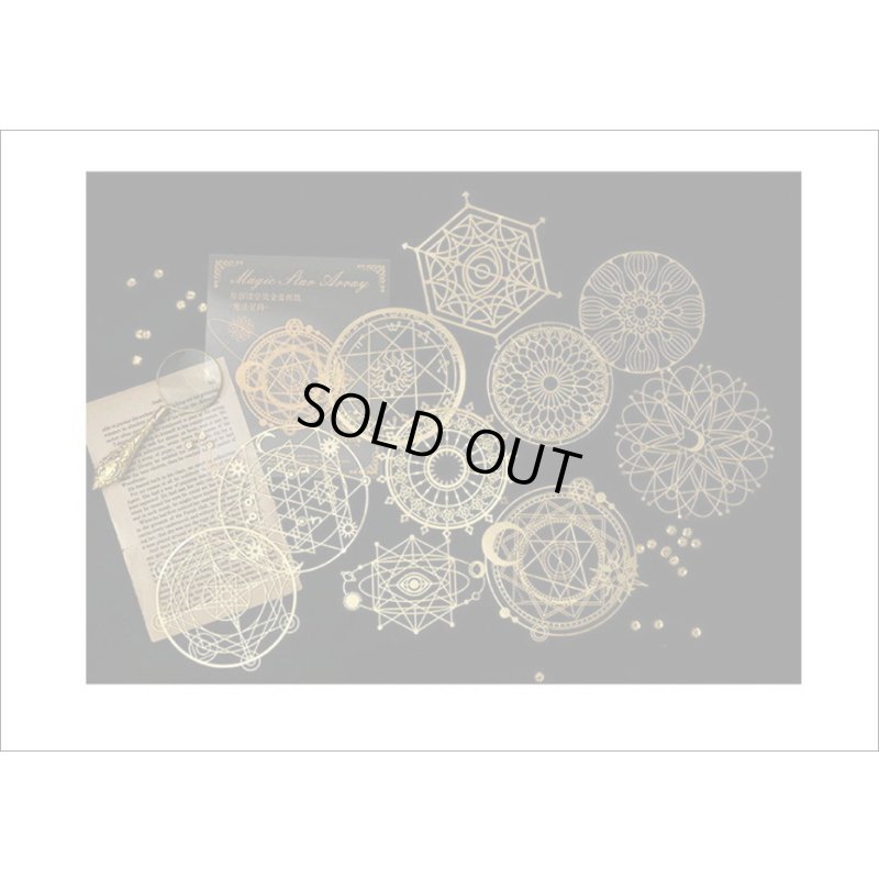 画像7: ロマンティック💓マジックスター＊ゴールド＊デコレーション＊10枚＊海外製