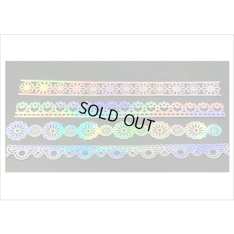 画像3: ロマンティック💓レース＊ホログラム＊デコレーション＊10枚＊海外製