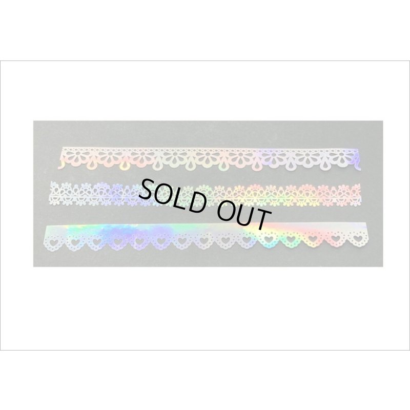 画像4: ロマンティック💓レース＊ホログラム＊デコレーション＊10枚＊海外製