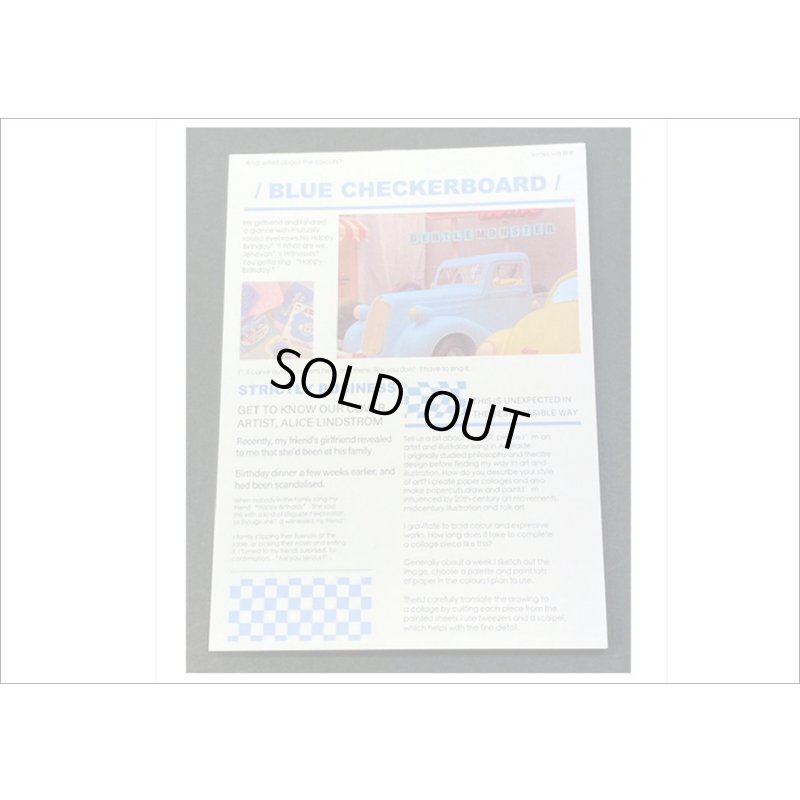 画像5: 5柄のペーパーセット＊チェッカーボード＊はがきサイズ大＊50枚＊海外製