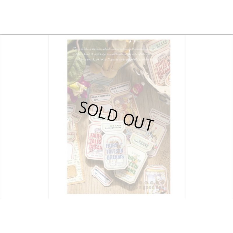 画像14: チケットみたいなタグシール＊不思議の国のアリス＊50枚＊海外製