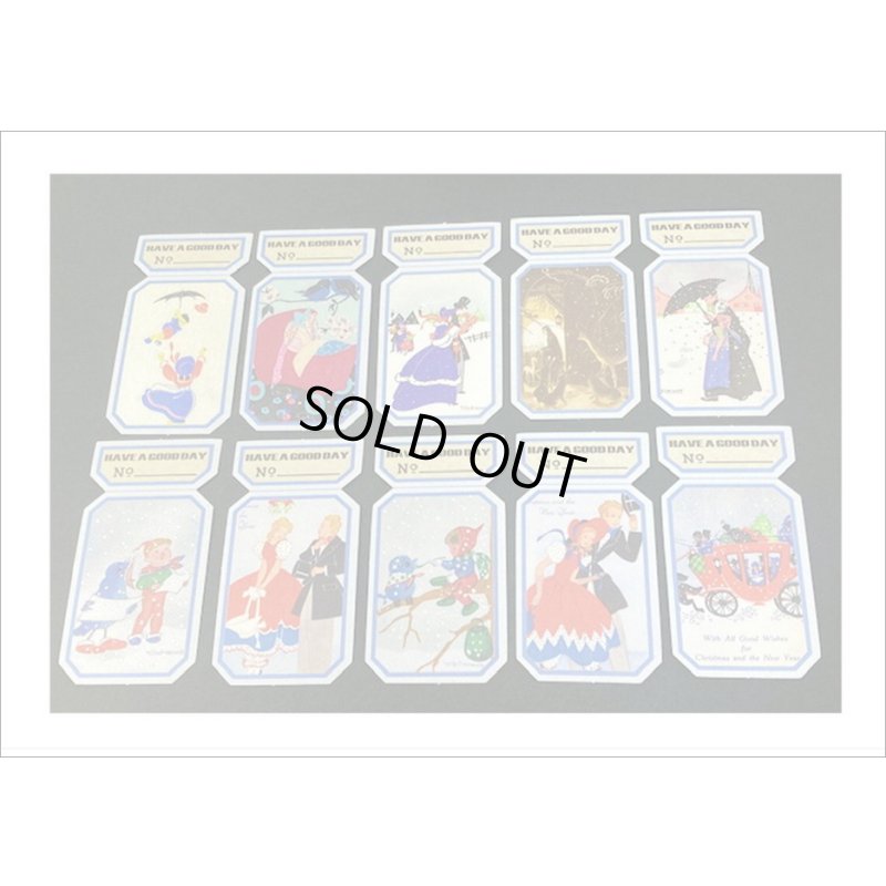 画像4: チケットみたいなタグシール＊雪国＊50枚＊海外製