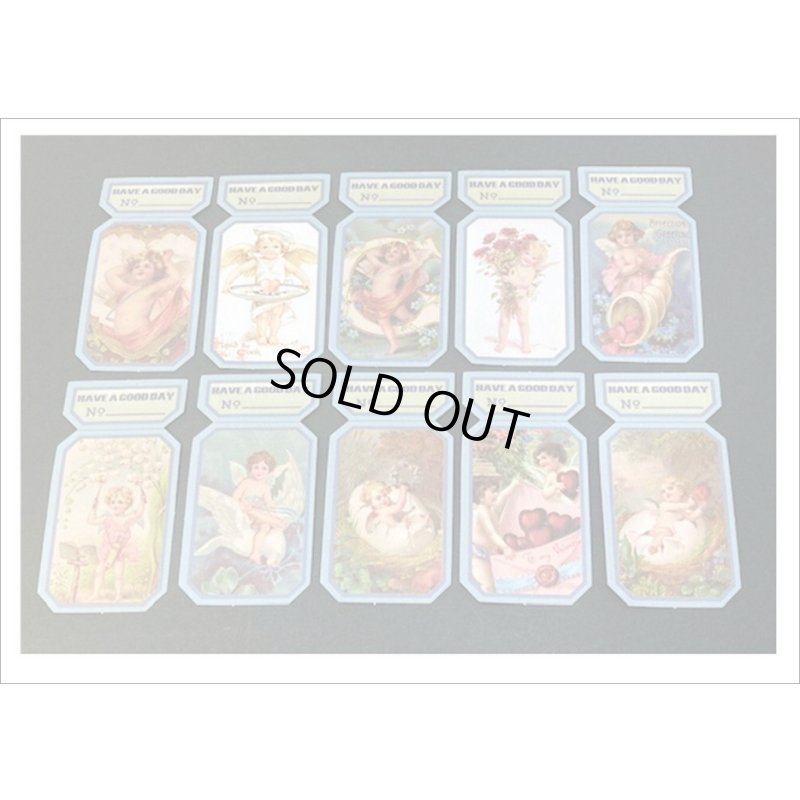 画像7: チケットみたいなタグシール＊天使・Angel＊50枚＊海外製