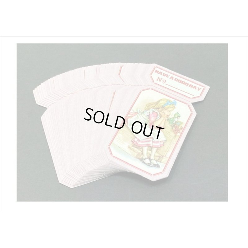 画像3: チケットみたいなタグシール＊不思議の国のアリス＊50枚＊海外製