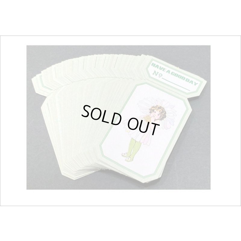 画像3: チケットみたいなタグシール＊フラワーフェアリー＊50枚＊海外製