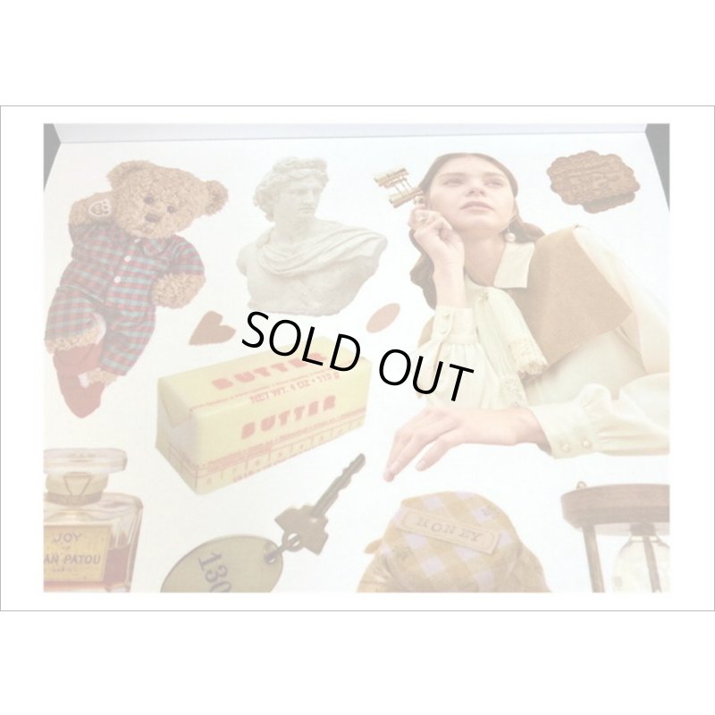 画像7: 大きなシール帳＊ブラウン＊人物＊和紙シール＊20シート＊海外製