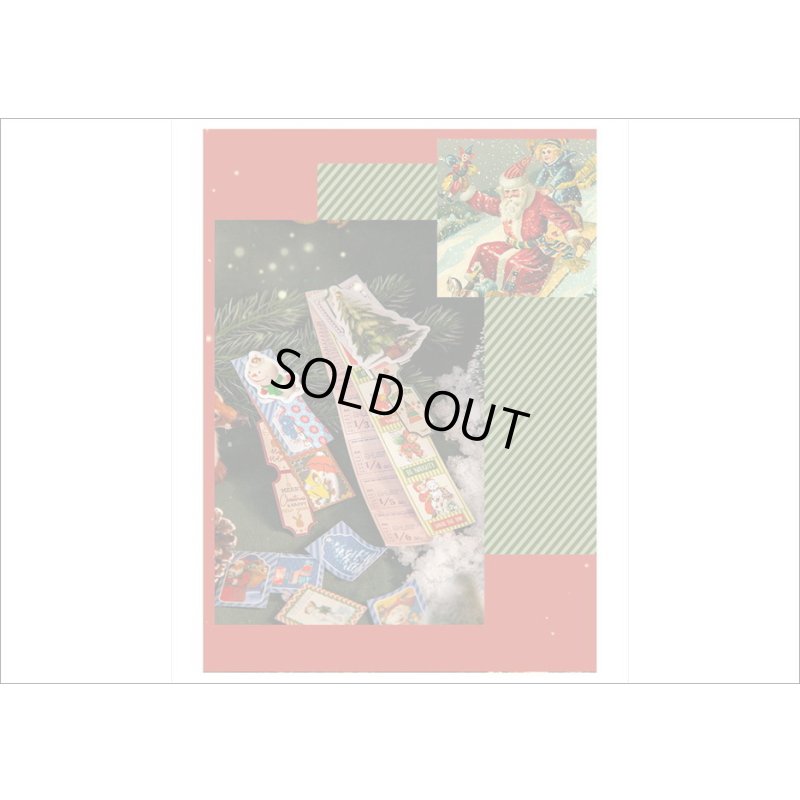 画像13: クリスマス🎄ミシン目入りシール綴り＊ブラウンドット🎅150カット＊海外製