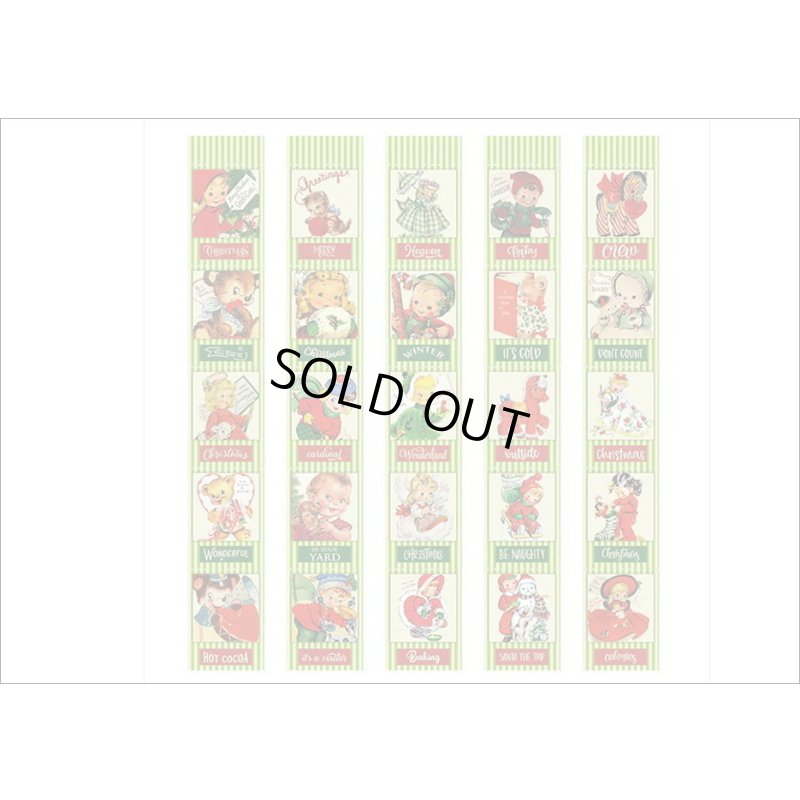 画像7: クリスマス🎄ミシン目入りシール綴り＊グリーンライン🎅150カット＊海外製