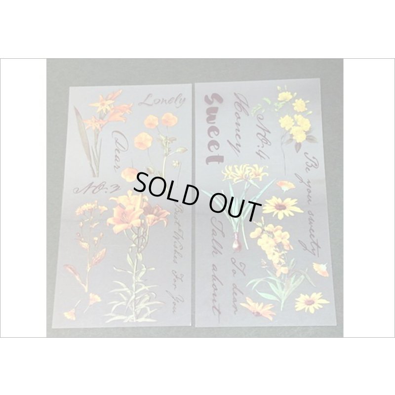 画像8: 水仙＊イエロー＊ホログラムフレーム入り＊PVCシール＊海外製