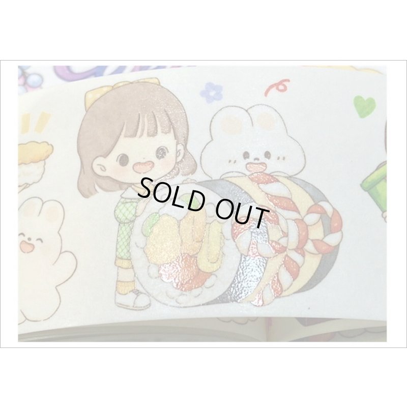 画像7: お菓子作り💓女の子とお友達＊特殊インク＊はく離式＊海外マステ