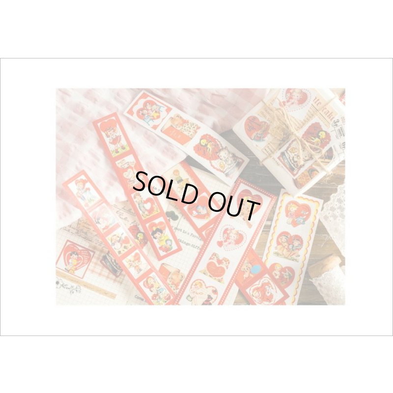 画像11: いろいろ光沢シール＊レッド・ガール＆ボーイ＊12シート＊海外製