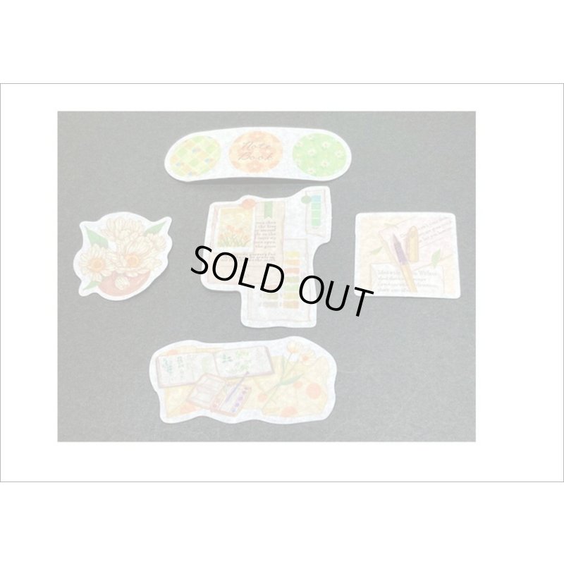 画像8: 和紙ダイカット＊グリーン・抹茶はうす🍵＊フレークシール＊40枚＊海外製