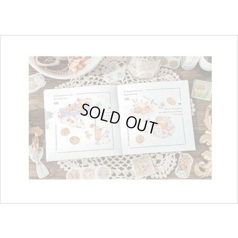 画像12: 和紙ダイカット＊ブルー・ムースケーキ🍰＊フレークシール＊40枚＊海外製