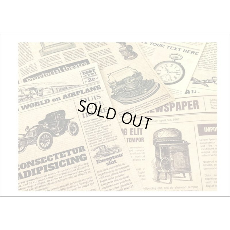 画像4: 新聞みたい♪レトロ＊ペーパーセット＊A4サイズ＊海外製