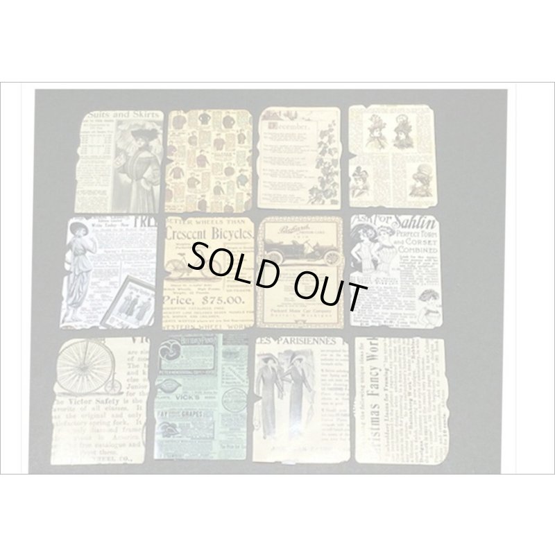 画像5: 長方形のいろいろシール＊アメリカンファッション＊柄違い24枚＊光沢シール＊箱入り＊海外製