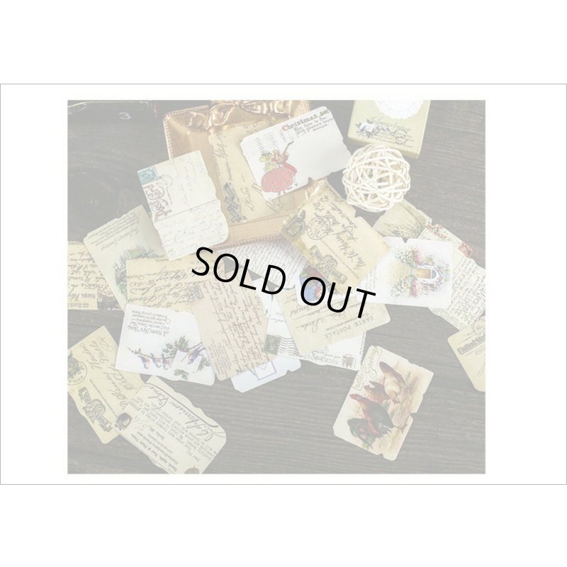 画像10: 長方形のいろいろシール＊アメリカンファッション＊柄違い24枚＊光沢シール＊箱入り＊海外製