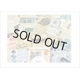 長方形のいろいろシール＊アメリカンファッション＊柄違い24枚＊光沢シール＊箱入り＊海外製