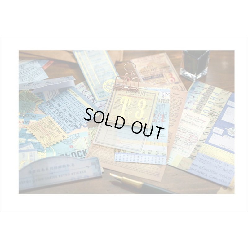 画像17: 箔押し＊レトロステッカーセット＊ラベル＊40枚＊海外製