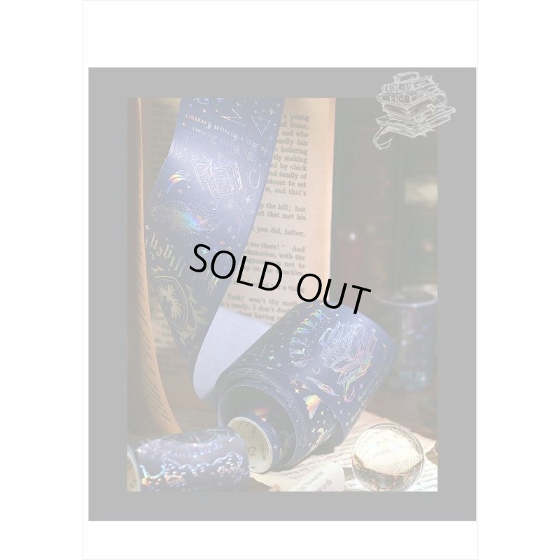 画像13: ホログラム＊飛来・ブラック＊魔法入門＊はく離式＊海外マステ