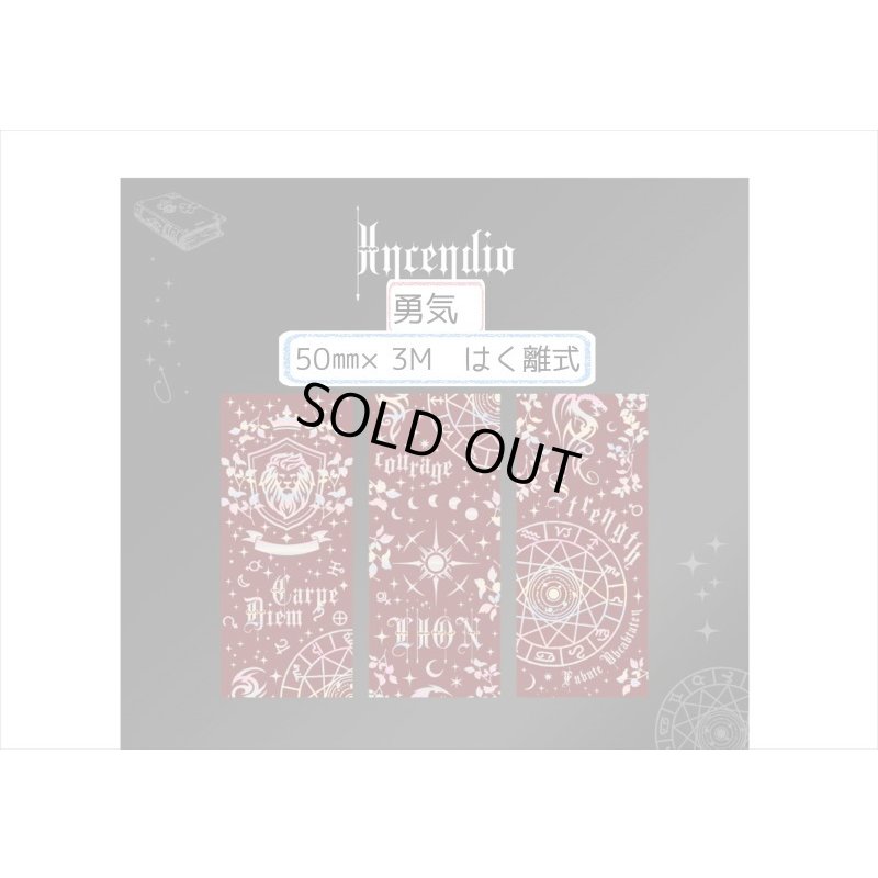 画像5: ホログラム＊勇気・レッド＊魔法入門＊はく離式＊海外マステ